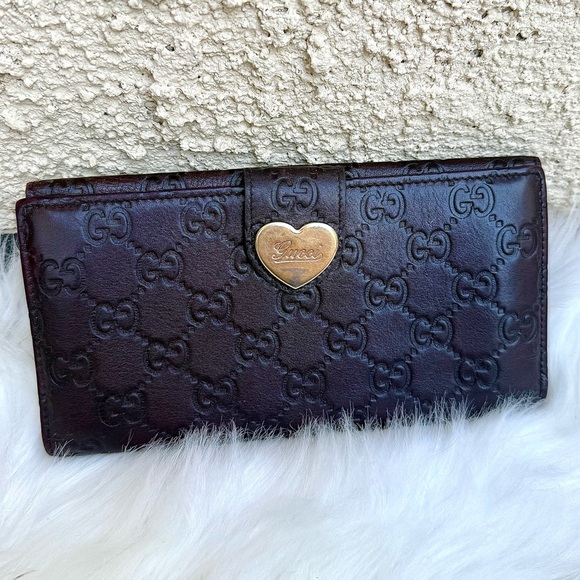 Gucci GG Guccissima leather long wallet